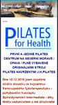 Mobile Screenshot of pilatesforhealth.cz